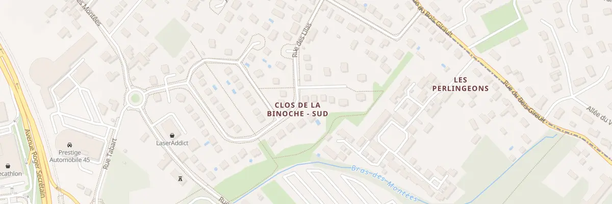 Plan du 2 Imp des Camélias à Orléans