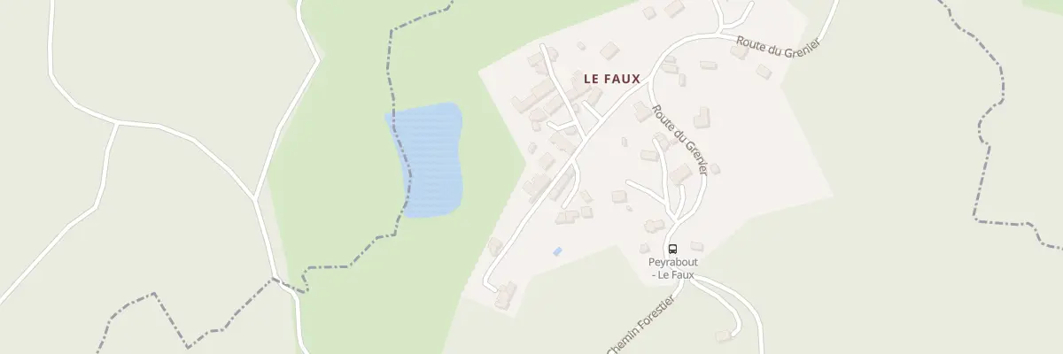 Plan du 9B Le Faux à Peyrabout