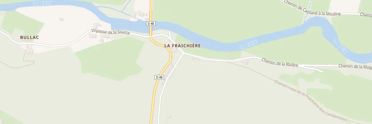 Plan du 5061 La Fraichiere à Boussac