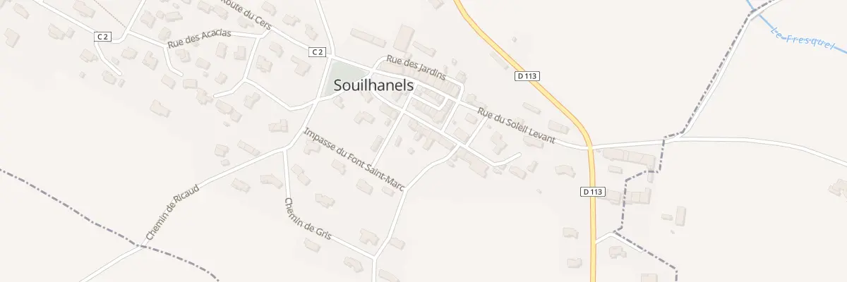 Plan du 30 Le Village à Souilhanels