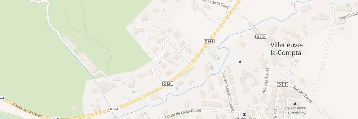 Plan du 48 Rte de Mazeres à Villeneuve-la-Comptal