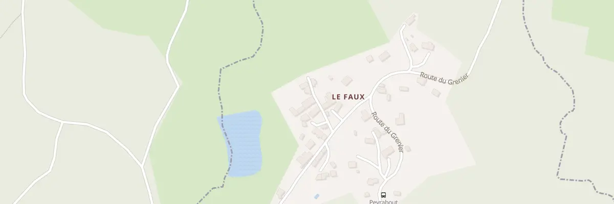 Plan du 12 Le Faux à Peyrabout
