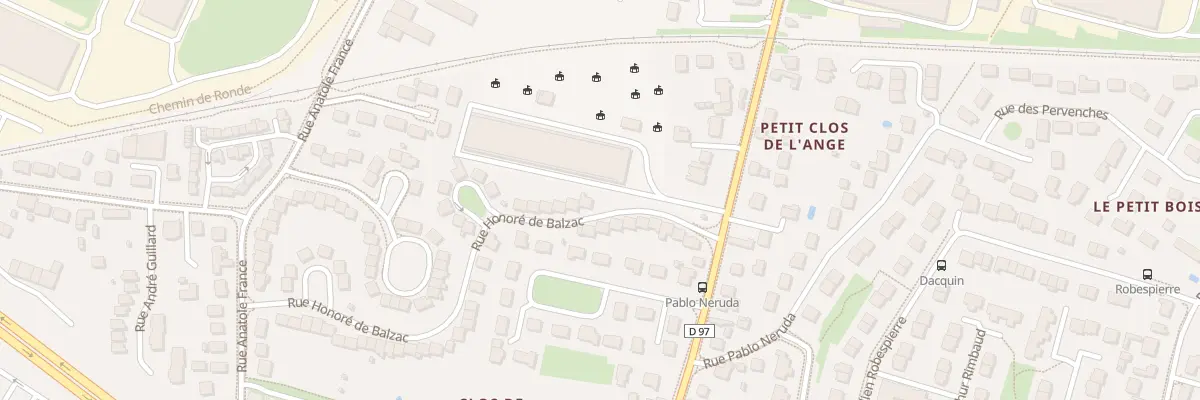 Plan du 2 Rue Honoré de Balzac à Fleury-les-Aubrais
