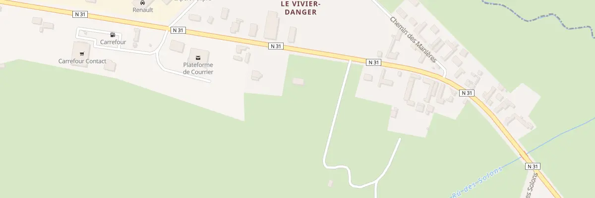 Plan du 533 Rte du Vivier Danger à Ons-en-Bray