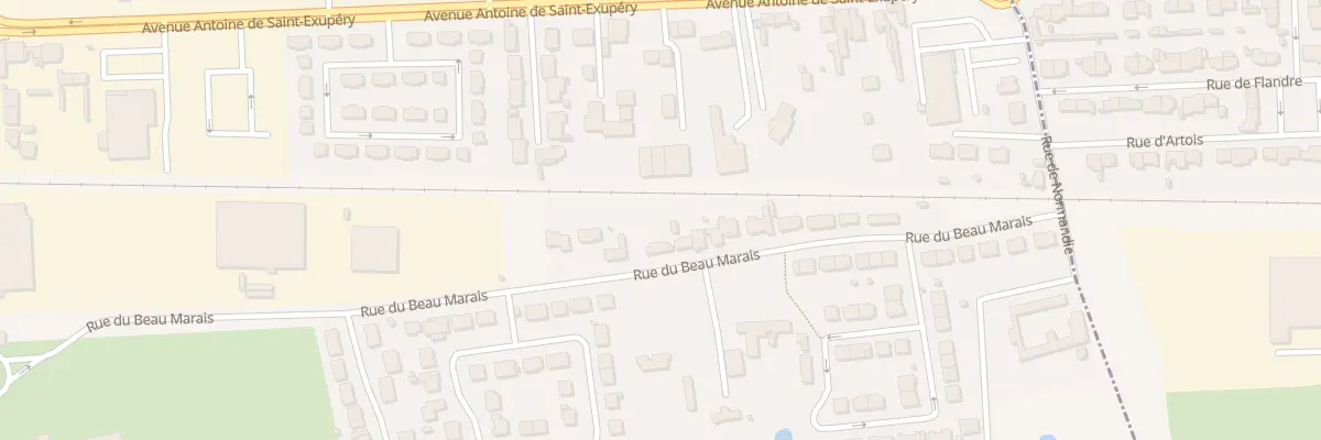 Plan du 2147 Rue du Beau Marais à Calais