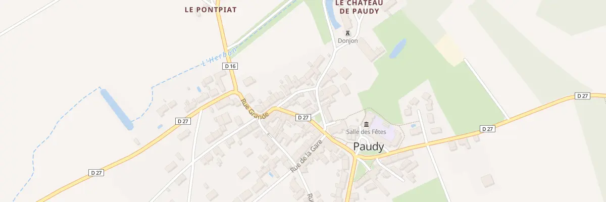 Plan du 4 Rue du Donjon à Paudy