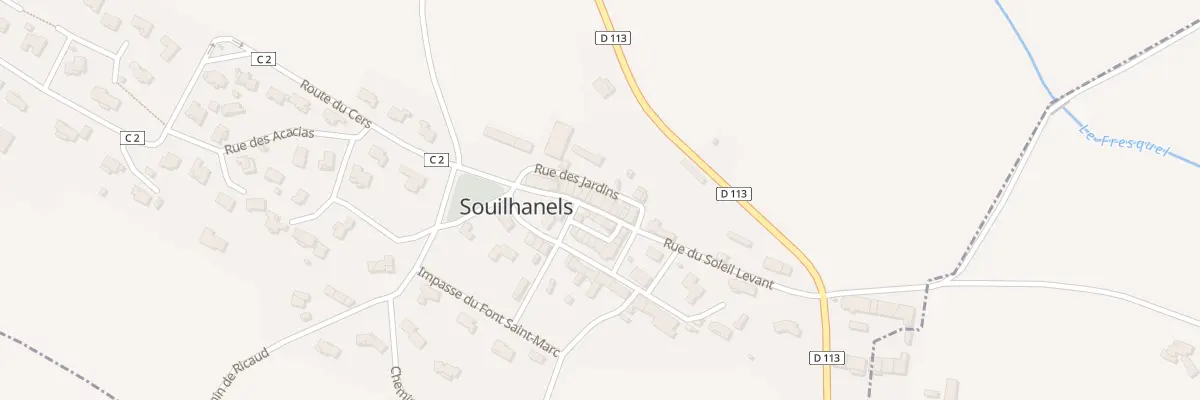 Plan du 10 Le Village à Souilhanels