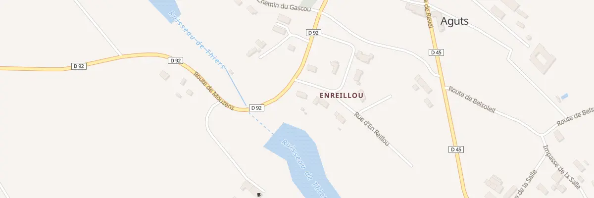 Plan du 23 Ham d’En Reillou à Aguts