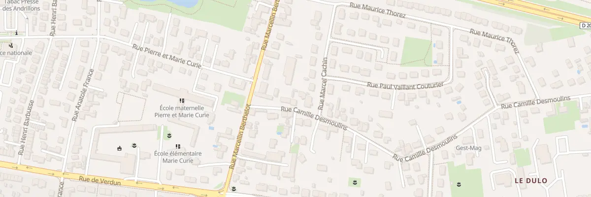 Plan du 5 Rue Camille Desmoulins à Fleury-les-Aubrais