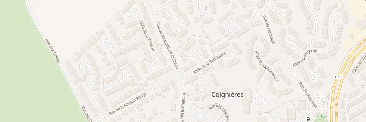Plan du 31 All de la Serfouette à Coignières