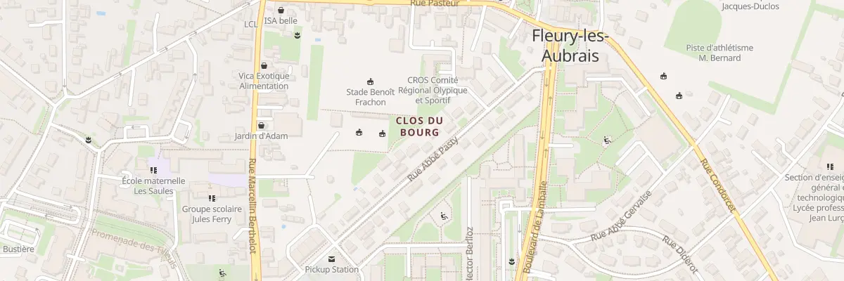 Plan du 16 Rue Abbé Pasty à Fleury-les-Aubrais
