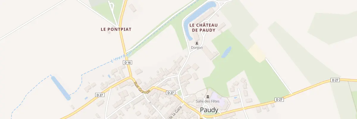 Plan du 19 Rue du Donjon à Paudy