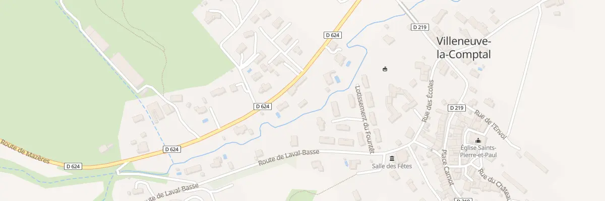 Plan du 67 Rte de Mazeres à Villeneuve-la-Comptal