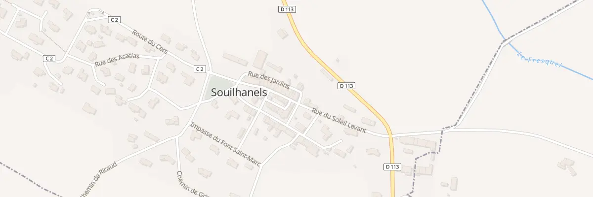Plan du 6 Le Village à Souilhanels