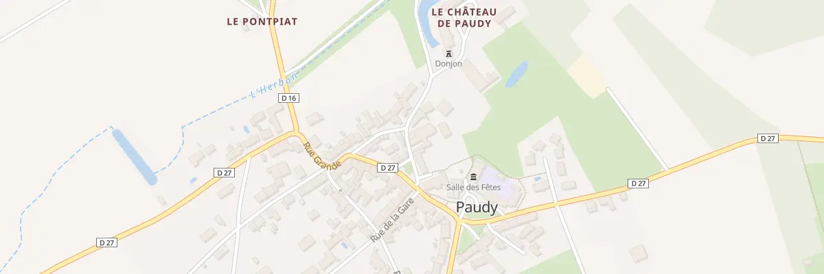 Plan du 5070 Le Bourg à Paudy