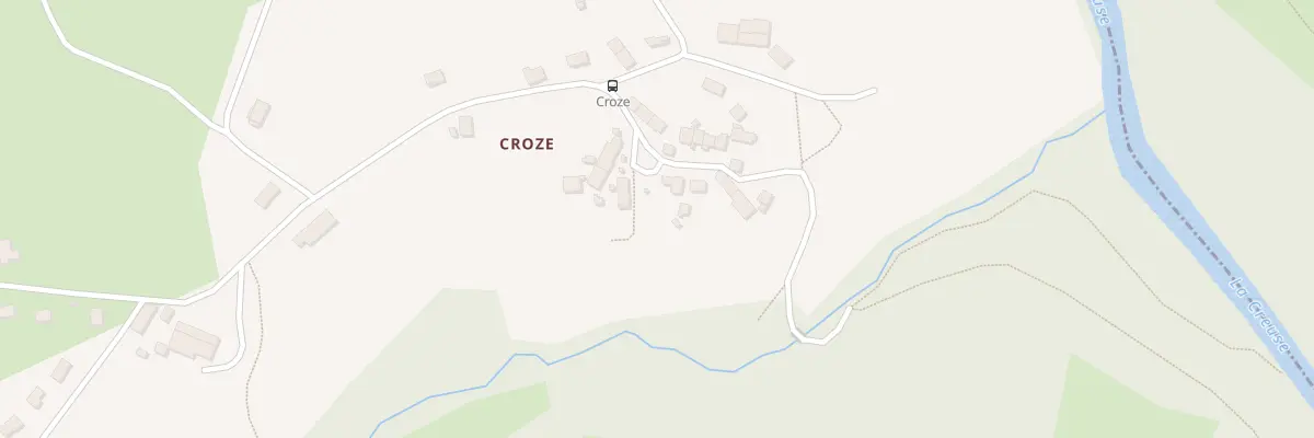 Plan du 38 Croze à Saint-Fiel