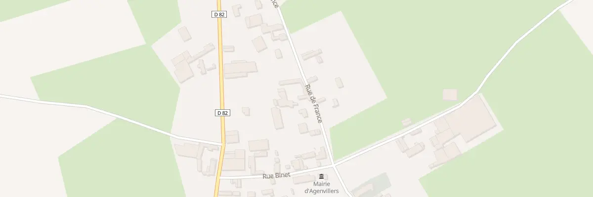 Plan du 3 Rue de France à Agenvillers