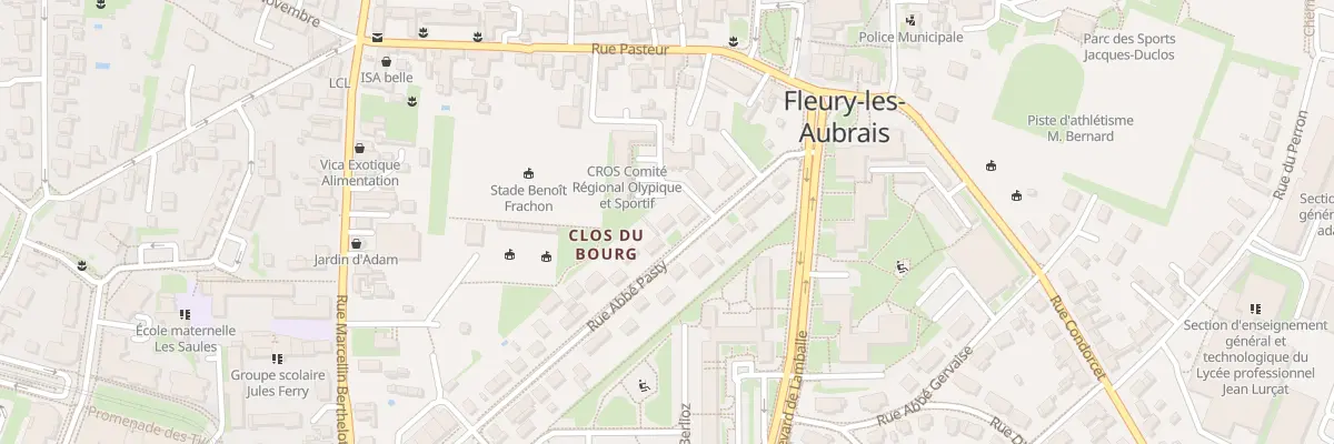 Plan du 10 Rue Abbé Pasty à Fleury-les-Aubrais