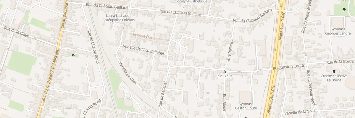 Plan du 1 Rue de la Pellerine à Orléans