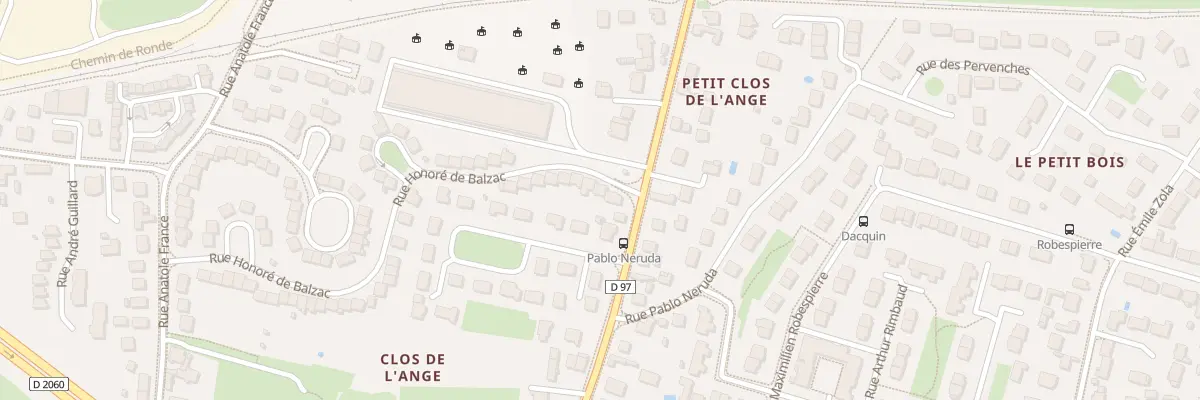 Plan du 3 Rue Honoré de Balzac à Fleury-les-Aubrais