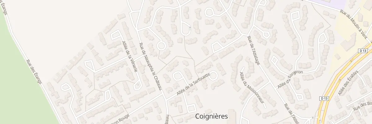Plan du 26 All de la Serfouette à Coignières