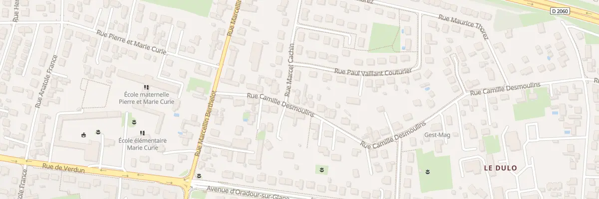 Plan du 15 Rue Camille Desmoulins à Fleury-les-Aubrais