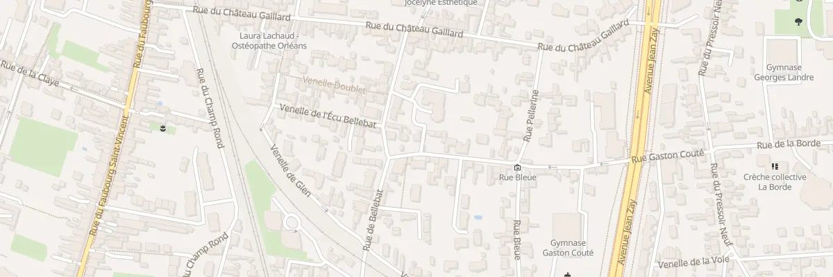 Plan du 3 Rue de la Pellerine à Orléans