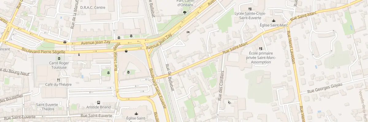 Plan du 3 Rue St Marc à Orléans