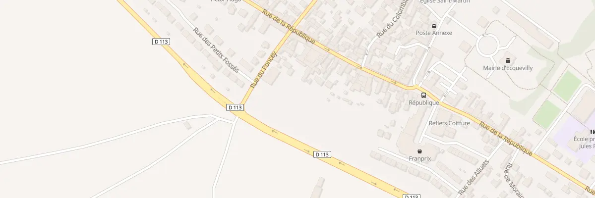 Plan du 77 Rue de la République à Ecquevilly