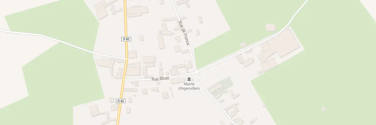 Plan du 1 Rue de France à Agenvillers