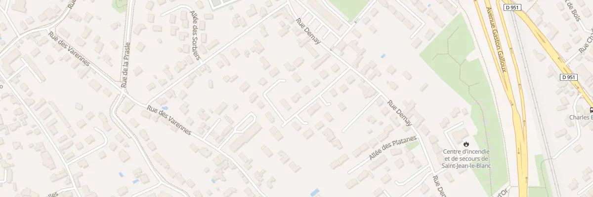Plan du 5 All des Florentides à Saint-Jean-le-Blanc