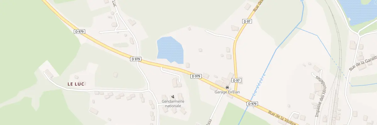 Plan du 8 Rue du Luc à Bugeat