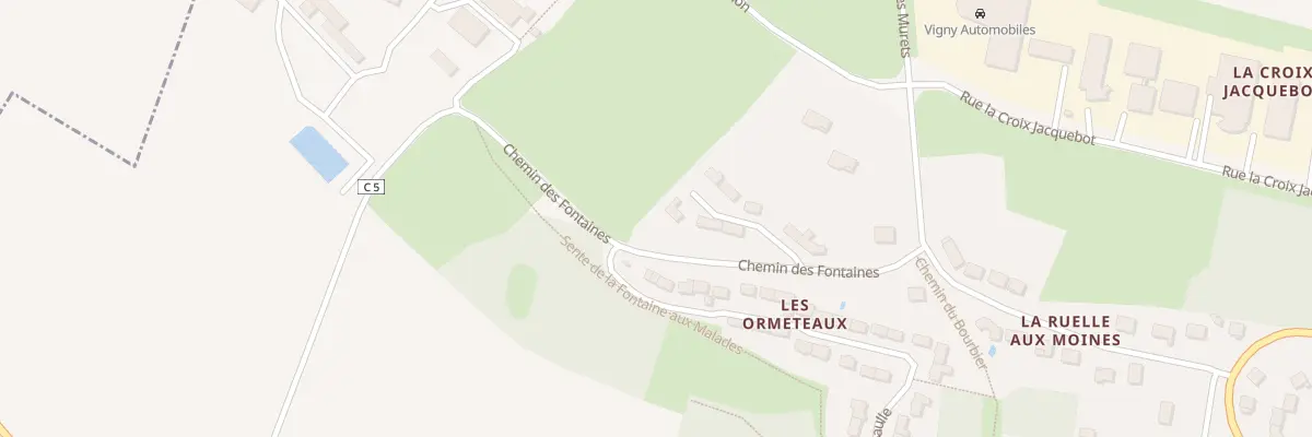 Plan du 5 Rue Simone Veil à Vigny