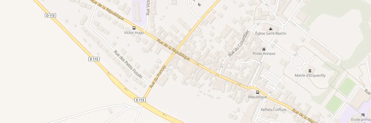 Plan du 85 Rue de la République à Ecquevilly
