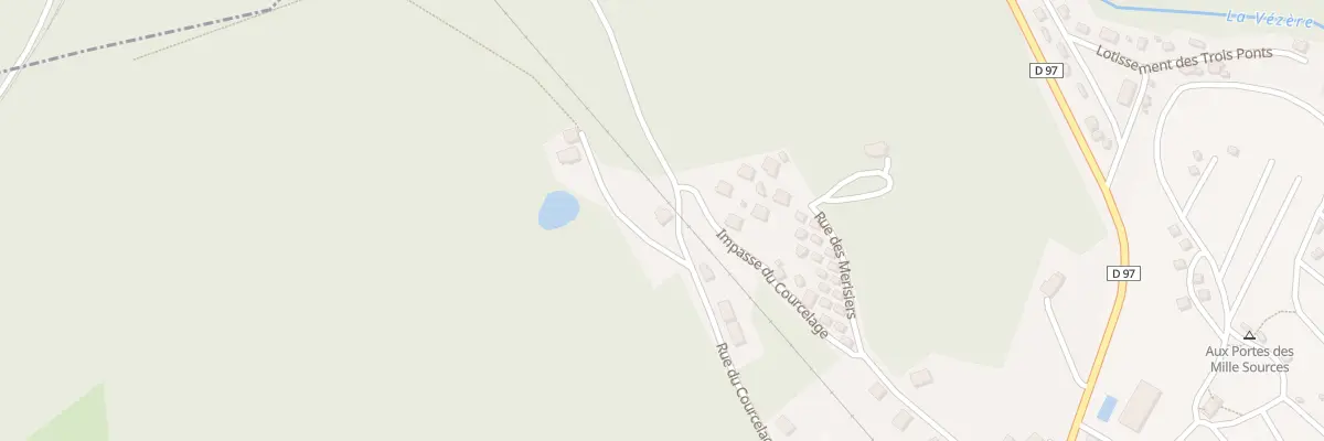 Plan du 9 Rue du Courcelage à Bugeat