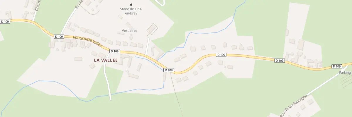 Plan du 458 Rte de la Vallée à Ons-en-Bray