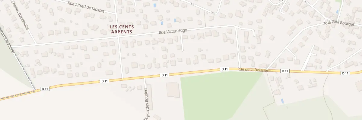 Plan du 2100 Rue de la Boissière à Plaisir