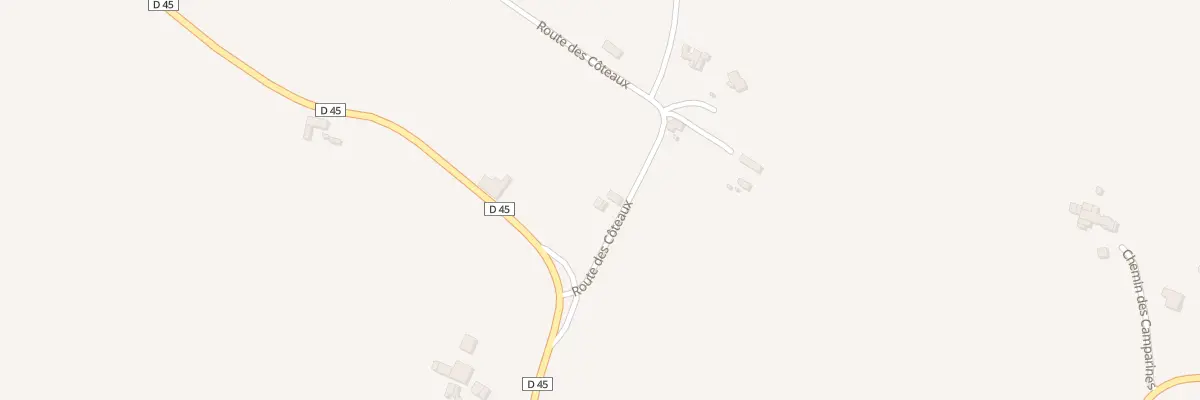 Plan du 3 Rte des Côteaux à Aguts