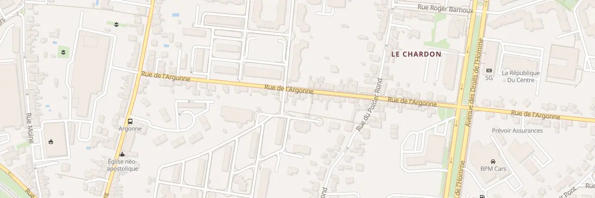 Plan du 34 Rue de l’Argonne à Orléans