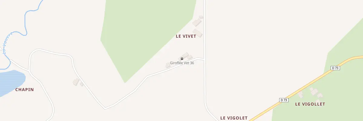 Plan du 3 Le Vivet à Chassignolles