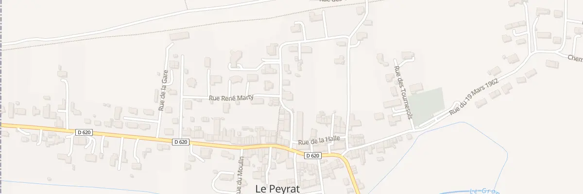 Plan du 2 Pl de la Borde au Peyrat