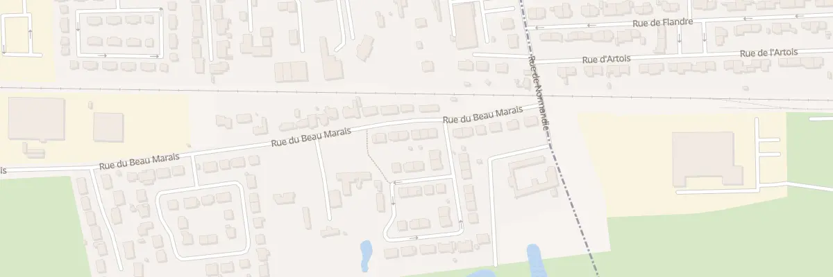 Plan du 2262 Rue du Beau Marais à Calais