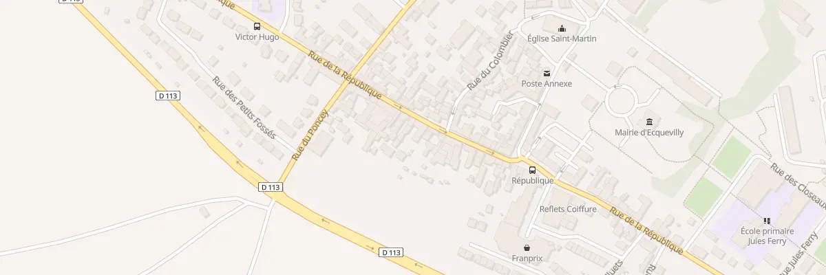 Plan du 69 Rue de la République à Ecquevilly