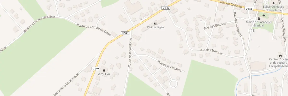 Plan du 5278 Prairie du Château à Lacapelle-Marival