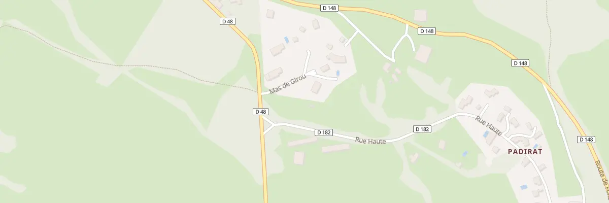 Plan du 5421F Mas de Girou à Issepts