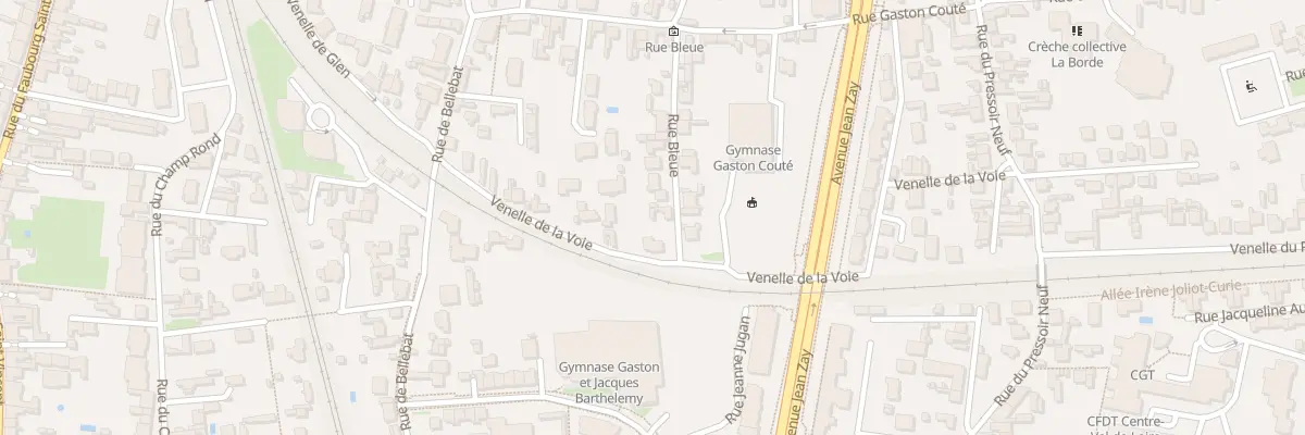 Plan du 1B Rue Bleue à Orléans
