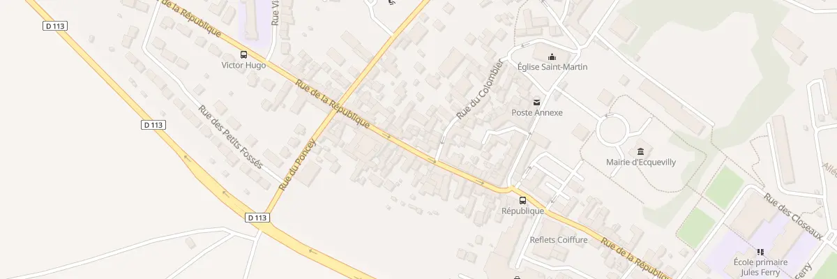 Plan du 70 Rue de la République à Ecquevilly