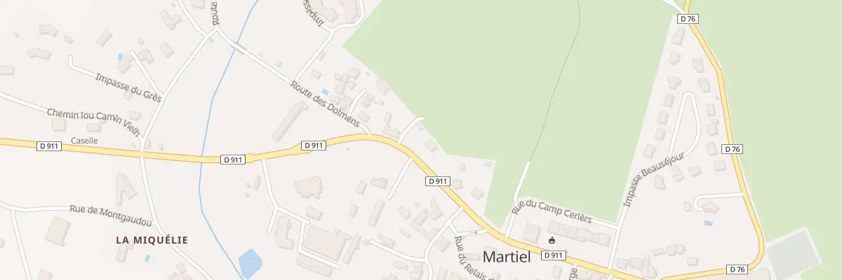 Plan du 5004A Besse à Martiel