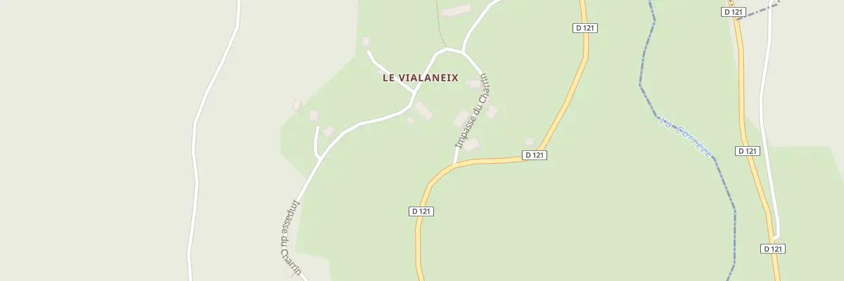 Plan du 5206 Le Vialaneix à Chaumeil