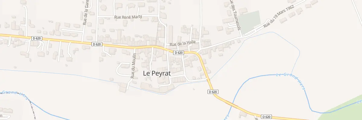 Plan du 2 Rue du Lavoir au Peyrat